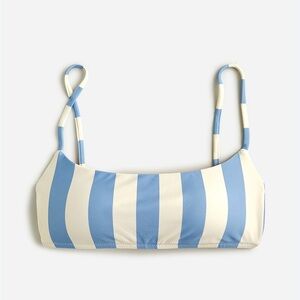 J.Crew square neck bikini top in Fairfax stripe, small NWT